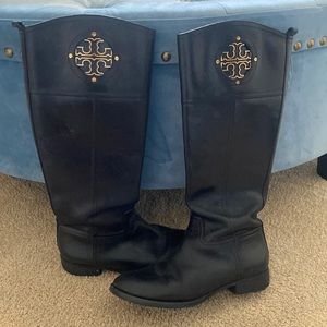 Tory Burch black leather boots